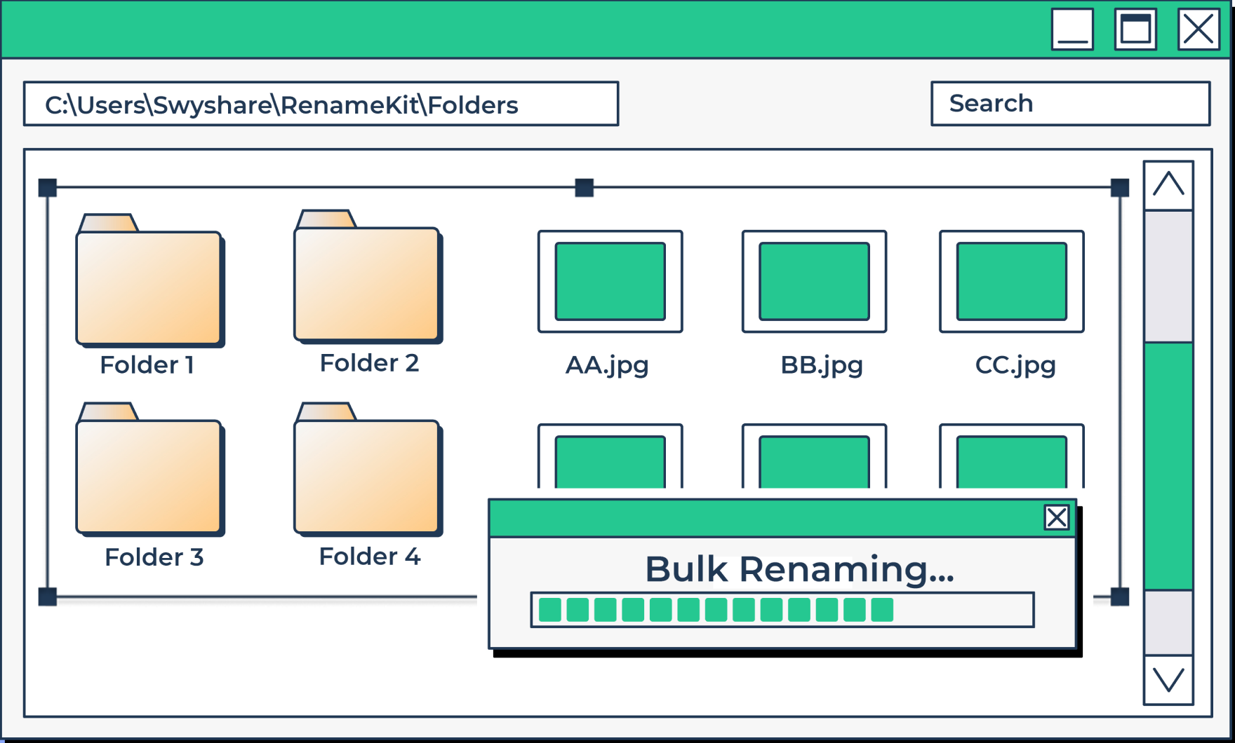 Bulk renaming files and folders