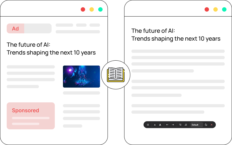 Reader mode