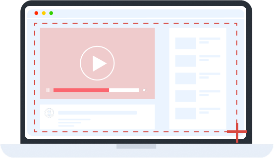 Select area to record lecture