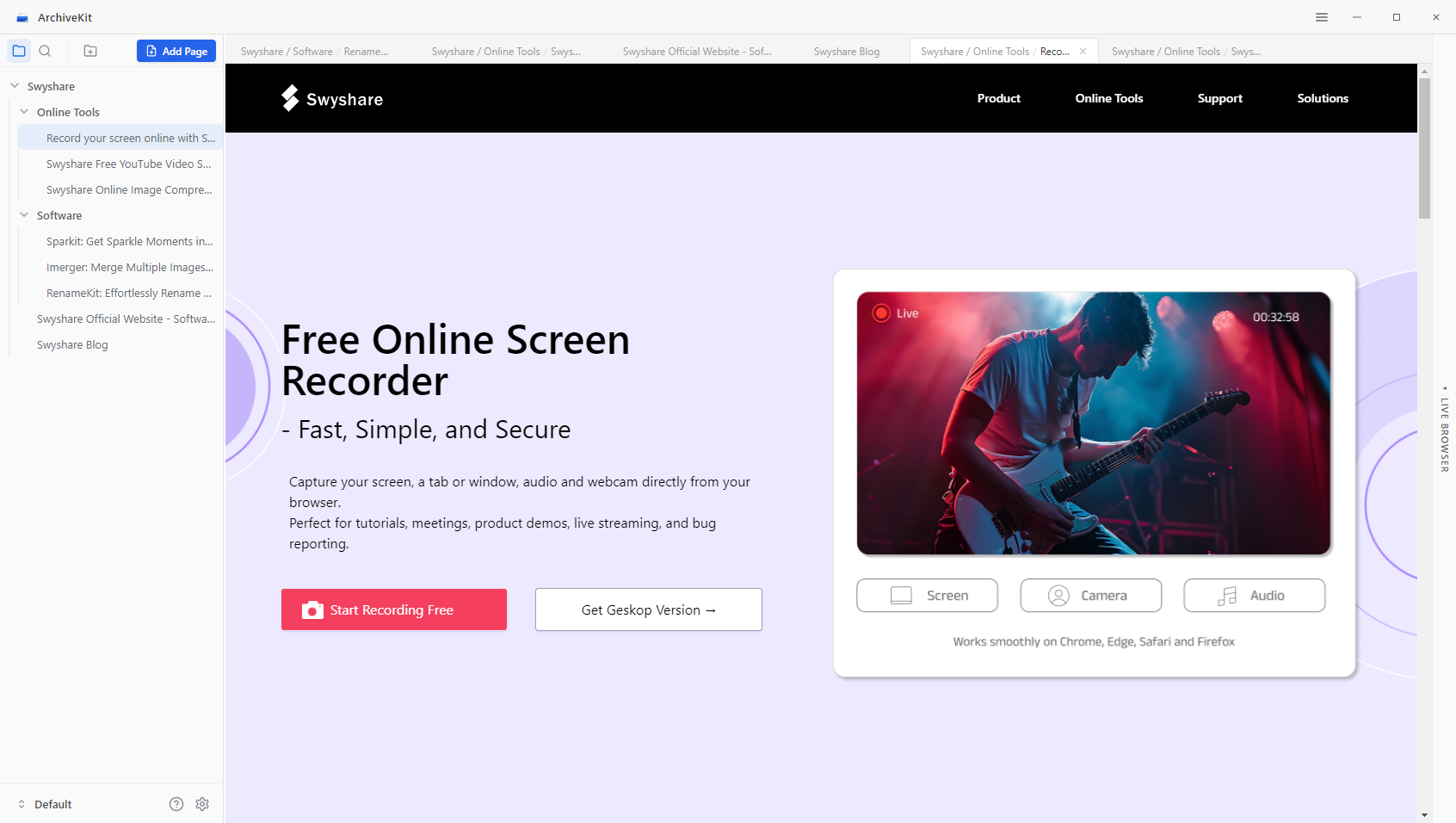 archive manage archives