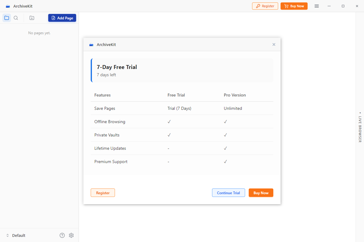 archivekit free trial