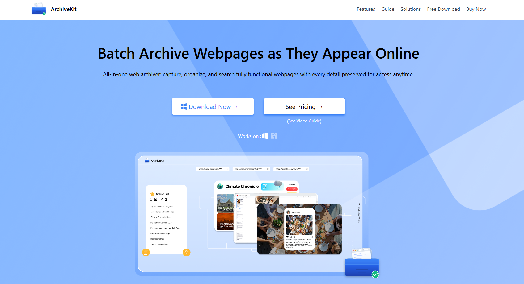 archivekit homepage