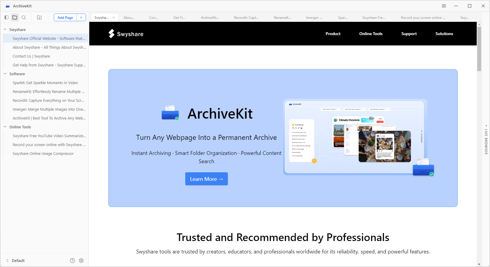 archivekit manage archives
