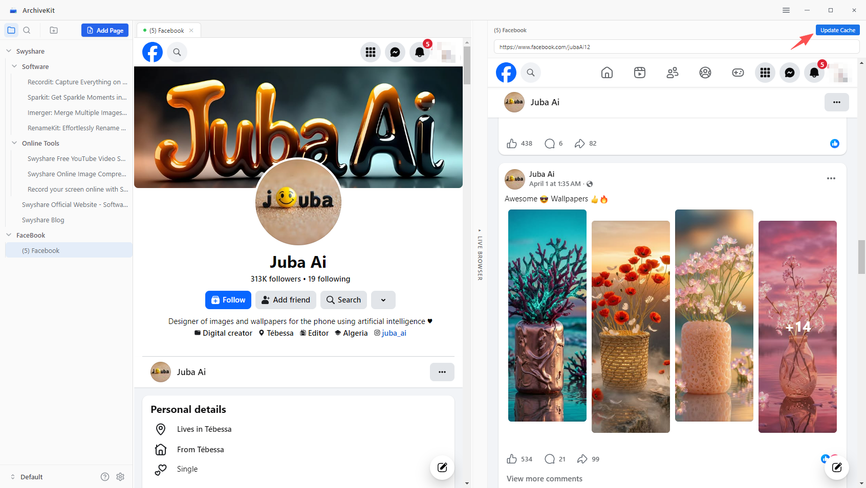 archivekit update cache