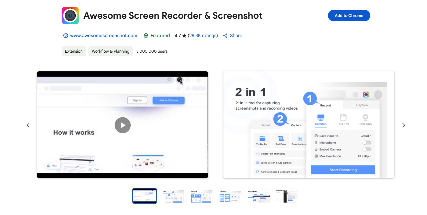 awesome screenshot screen recorder