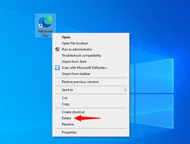 delete unnecessary icons windows