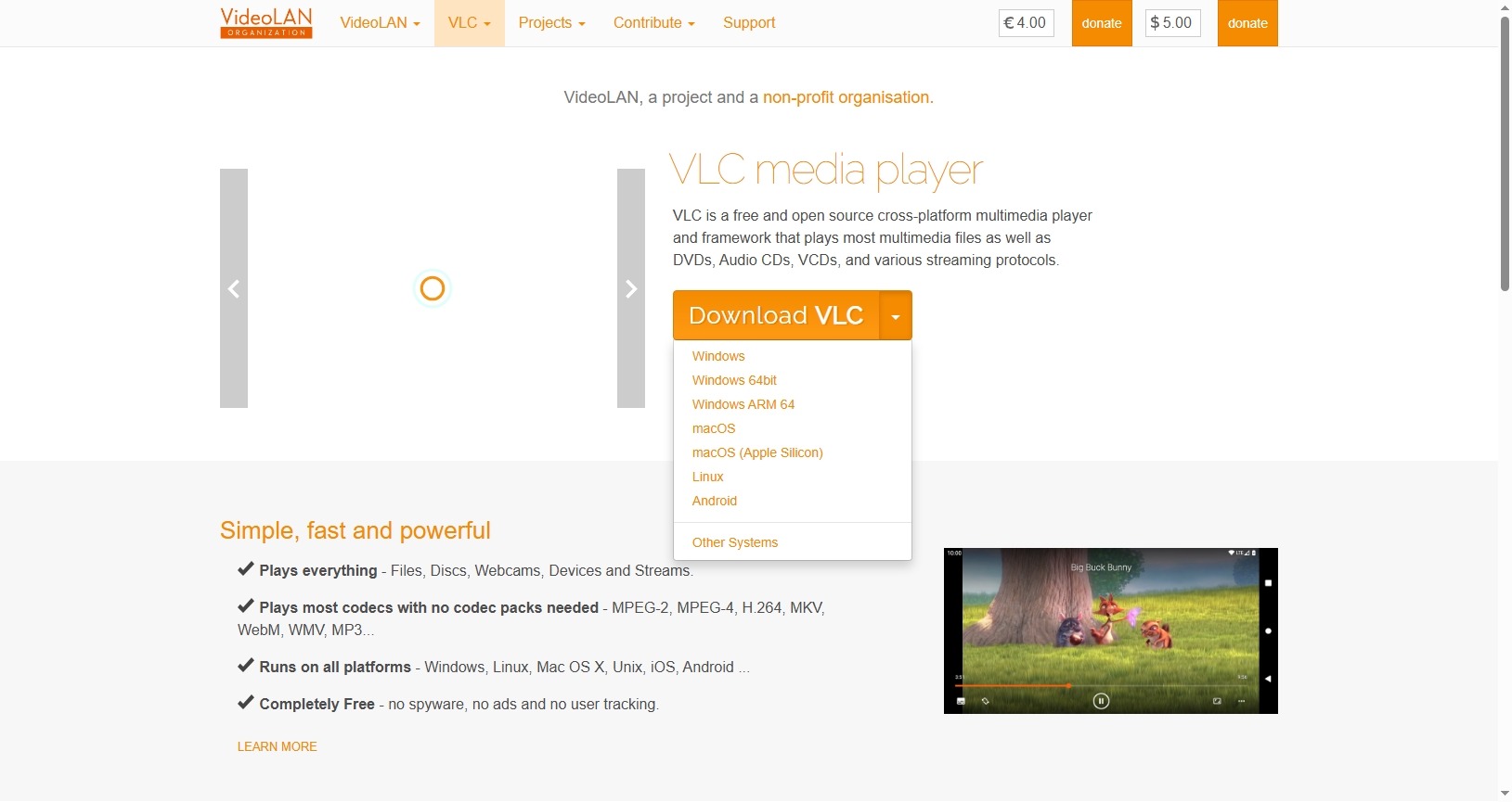 download vlc media player from official site