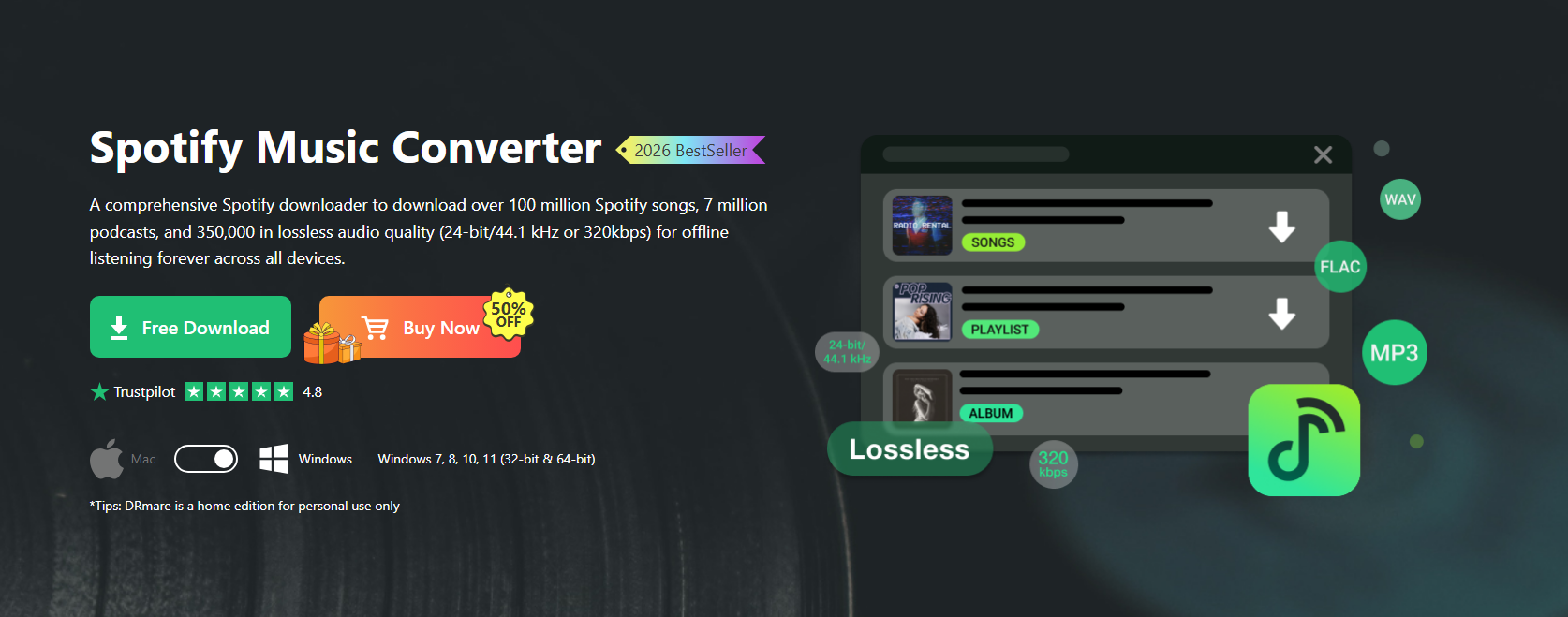 drmare spotify music converter