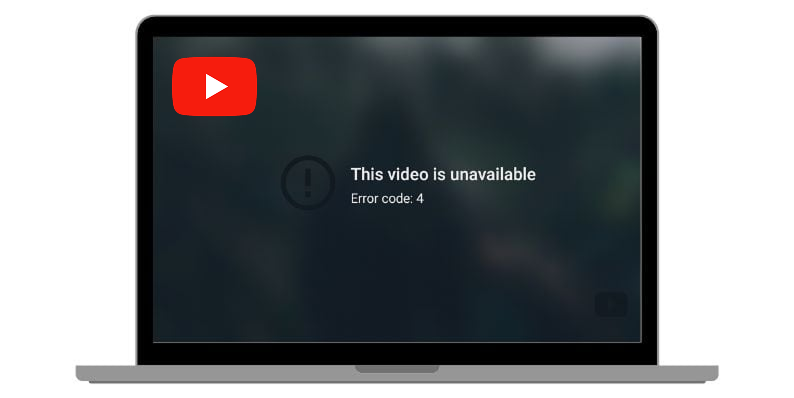 error code 4 youtube