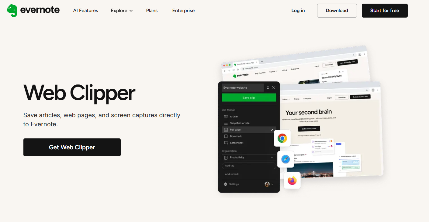 evernote web clipper