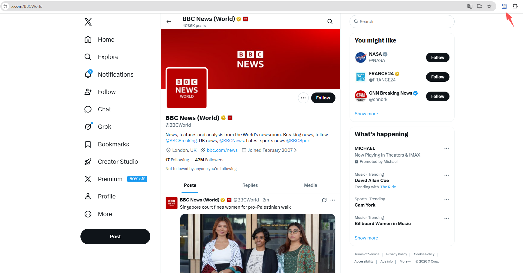 extension to archive twitter account