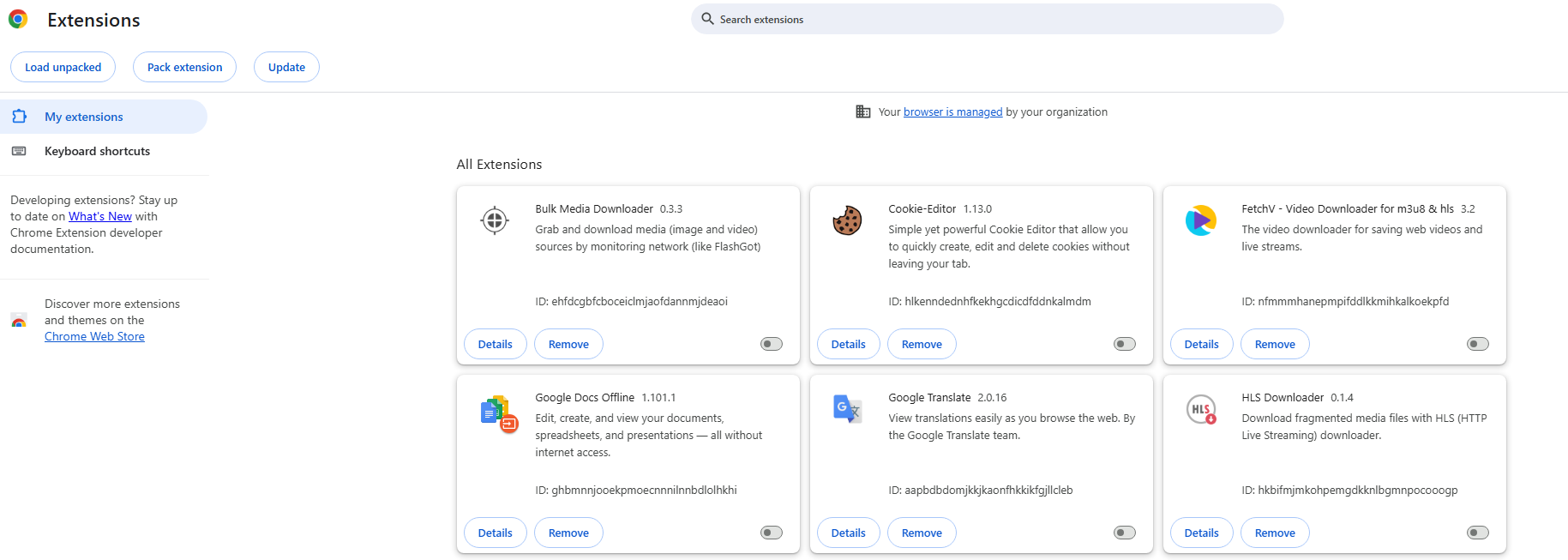 google chrome disable extensions