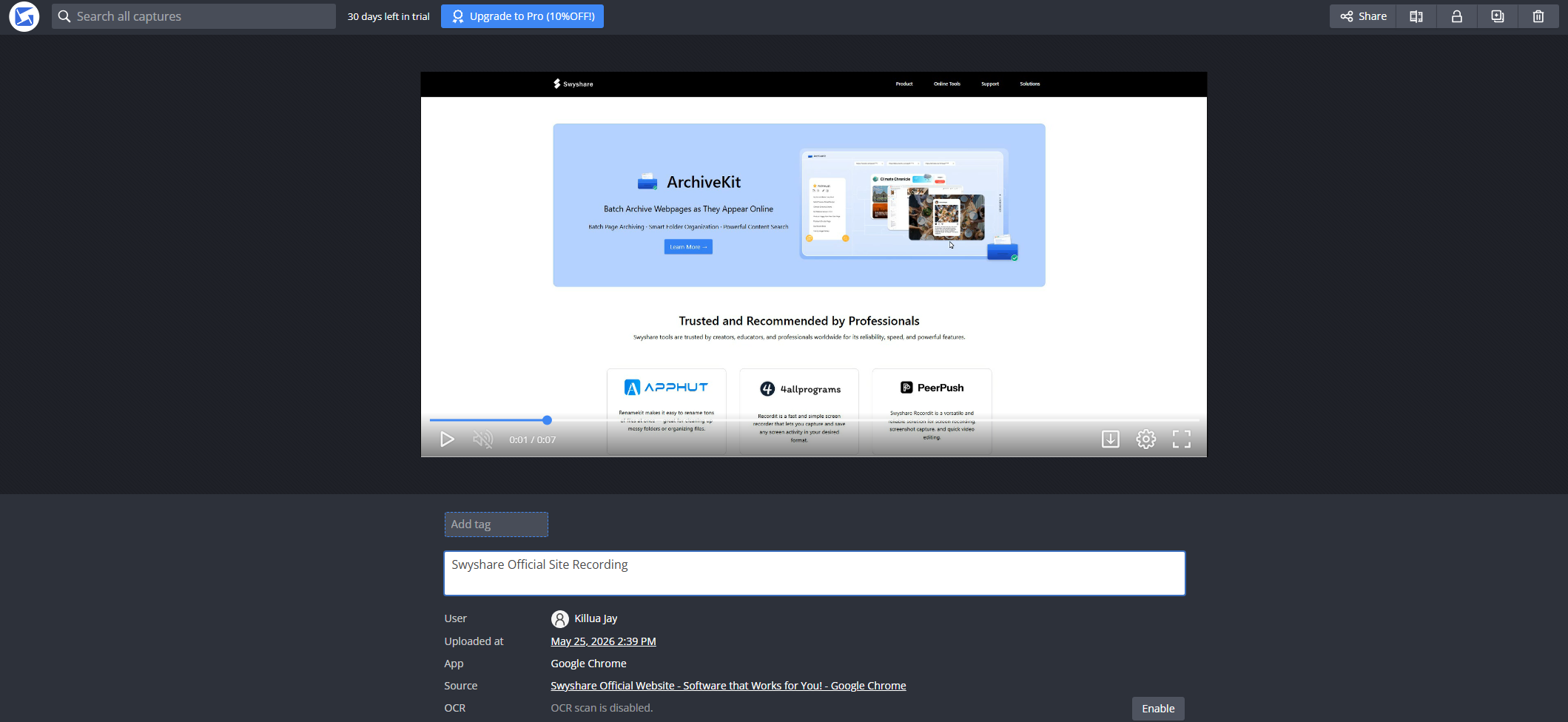 gyazo record screen
