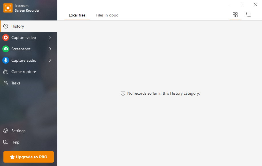 icecream screen recorder interface
