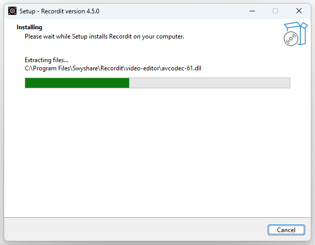 install recordit 4 5 version