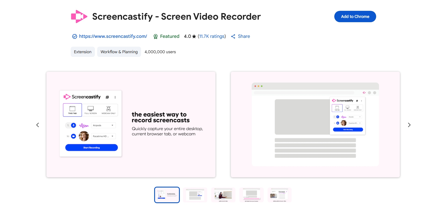 instalar screencastify