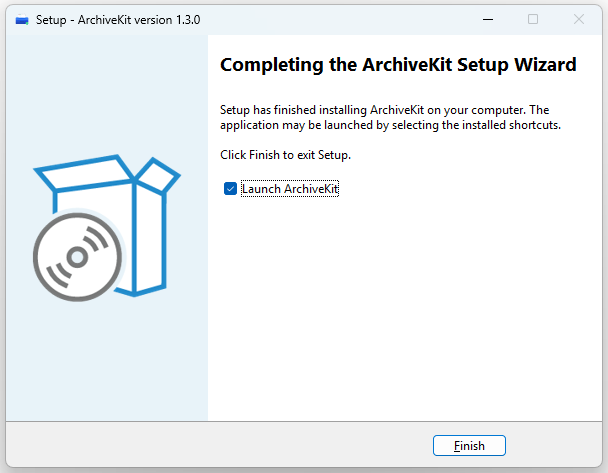 launch archivekit