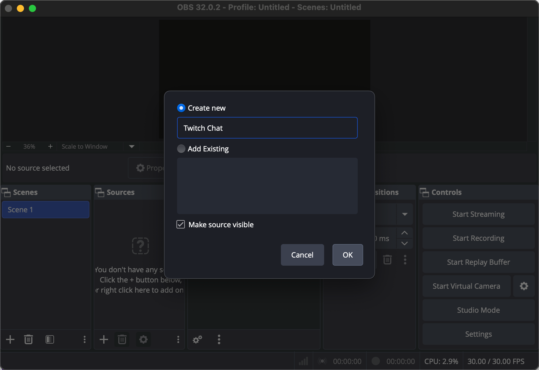 name obs browser source