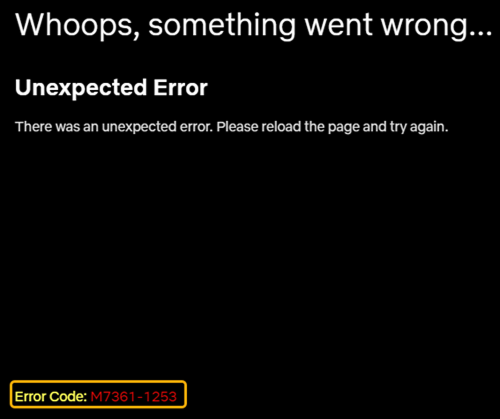 netflix error code m7361