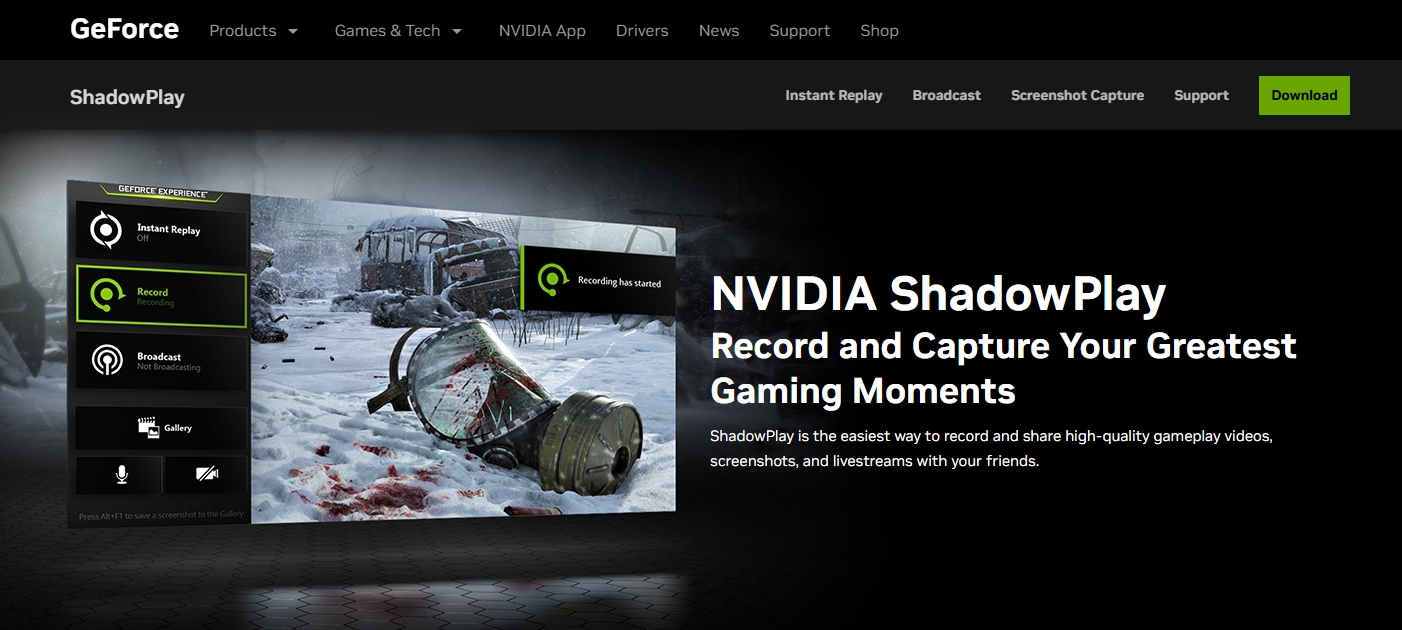 nvidia shadowplay
