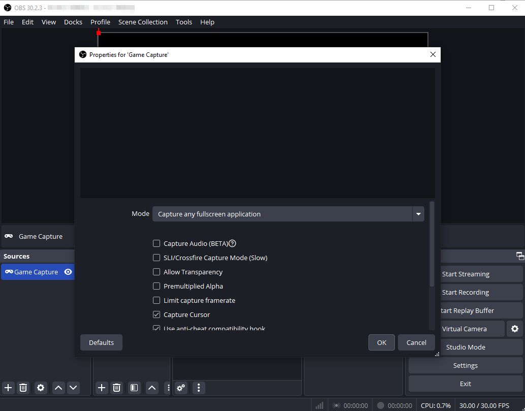 obs add game capture resource