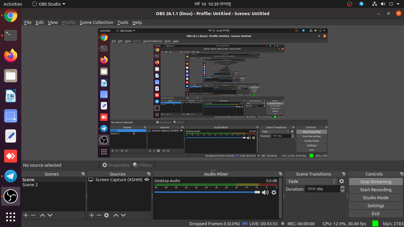 obs on linux