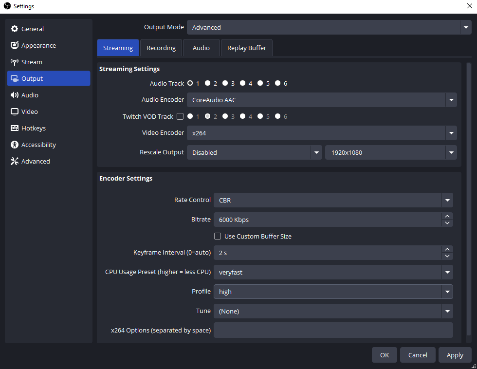 TwitchゲームのOBS出力設定