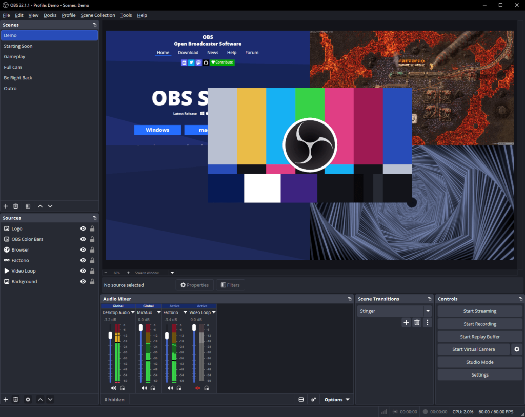 obs preview