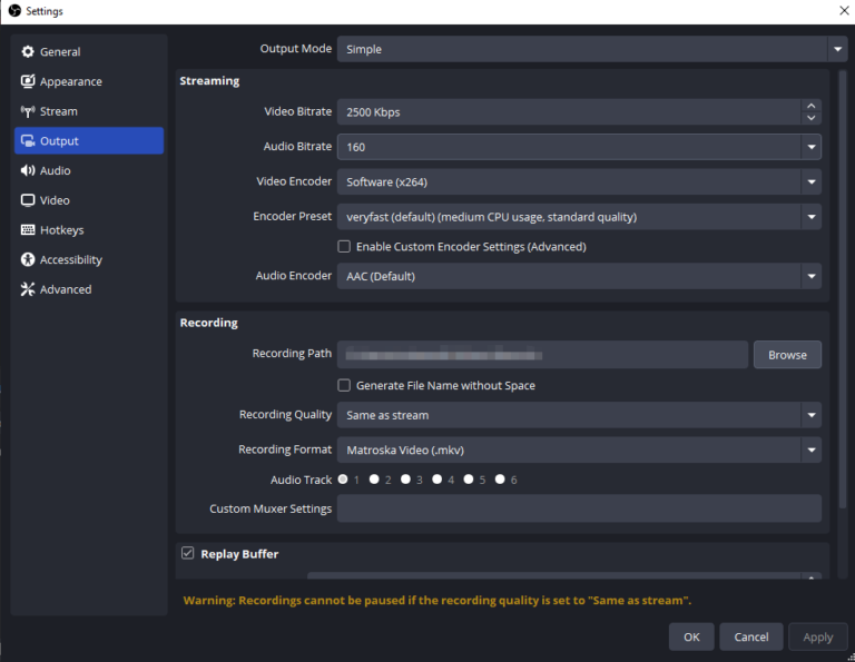 How to Resolve “OBS Starting the Output Failed”? - Swyshare
