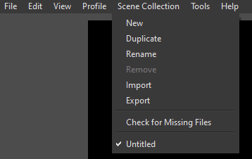 obs scene collection