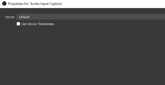 obs uncheck use device timestamps