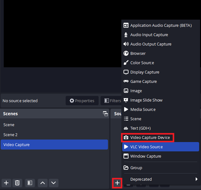 obs video capture device