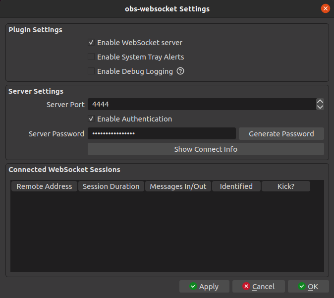 complemento websocket obs