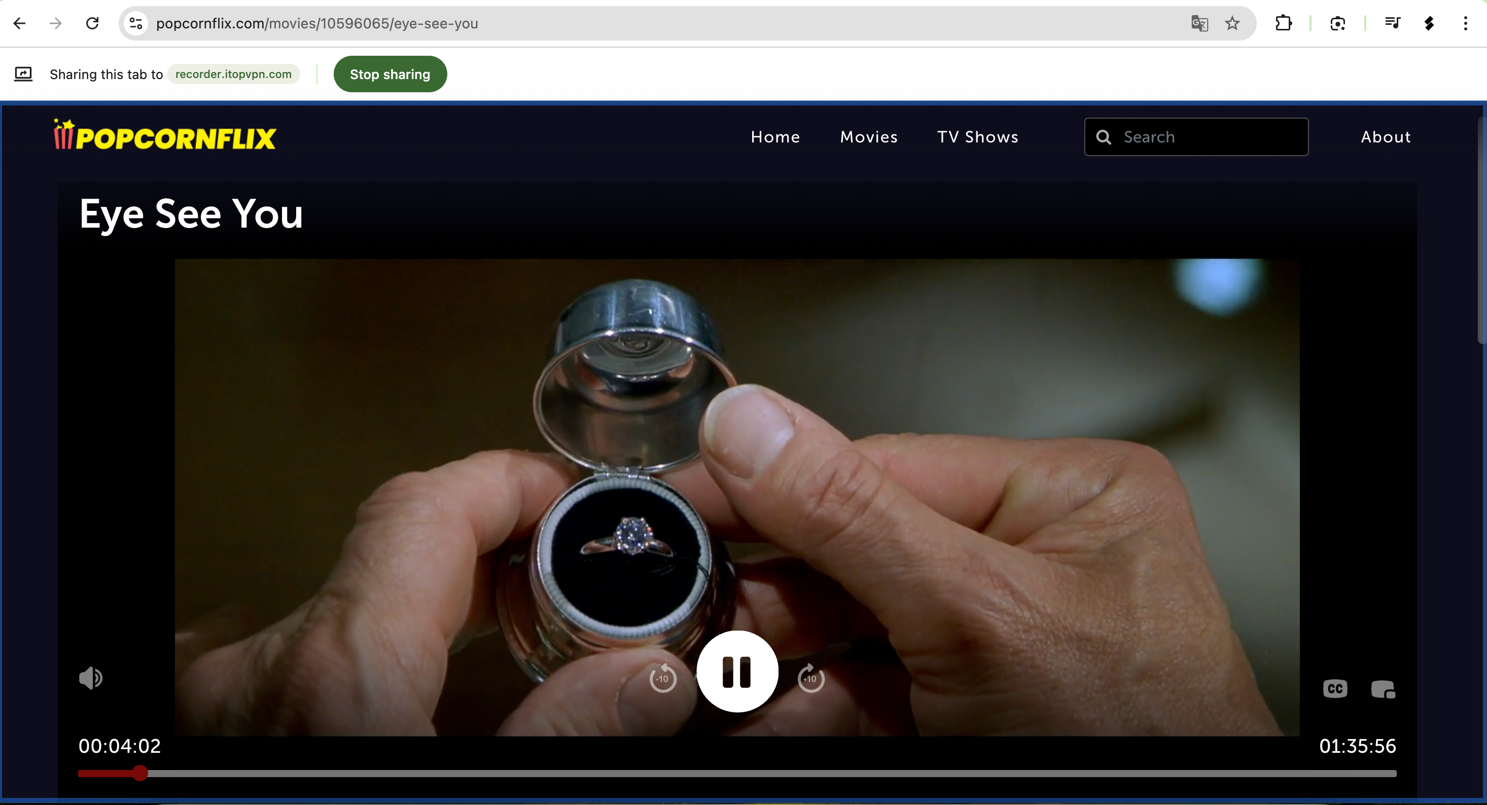 online recorder record popcornflix movie