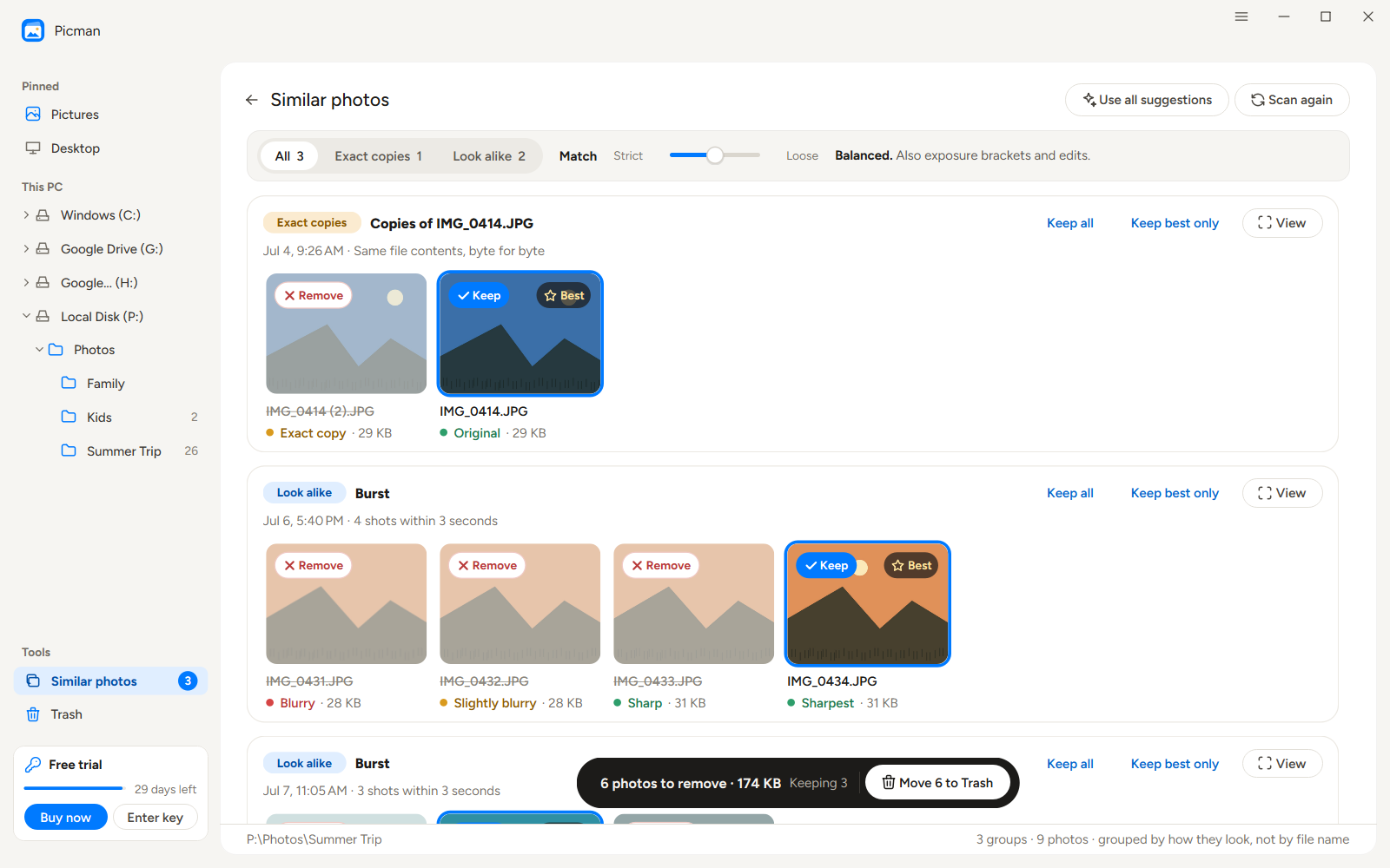 find similar and duplicate photos with picman
