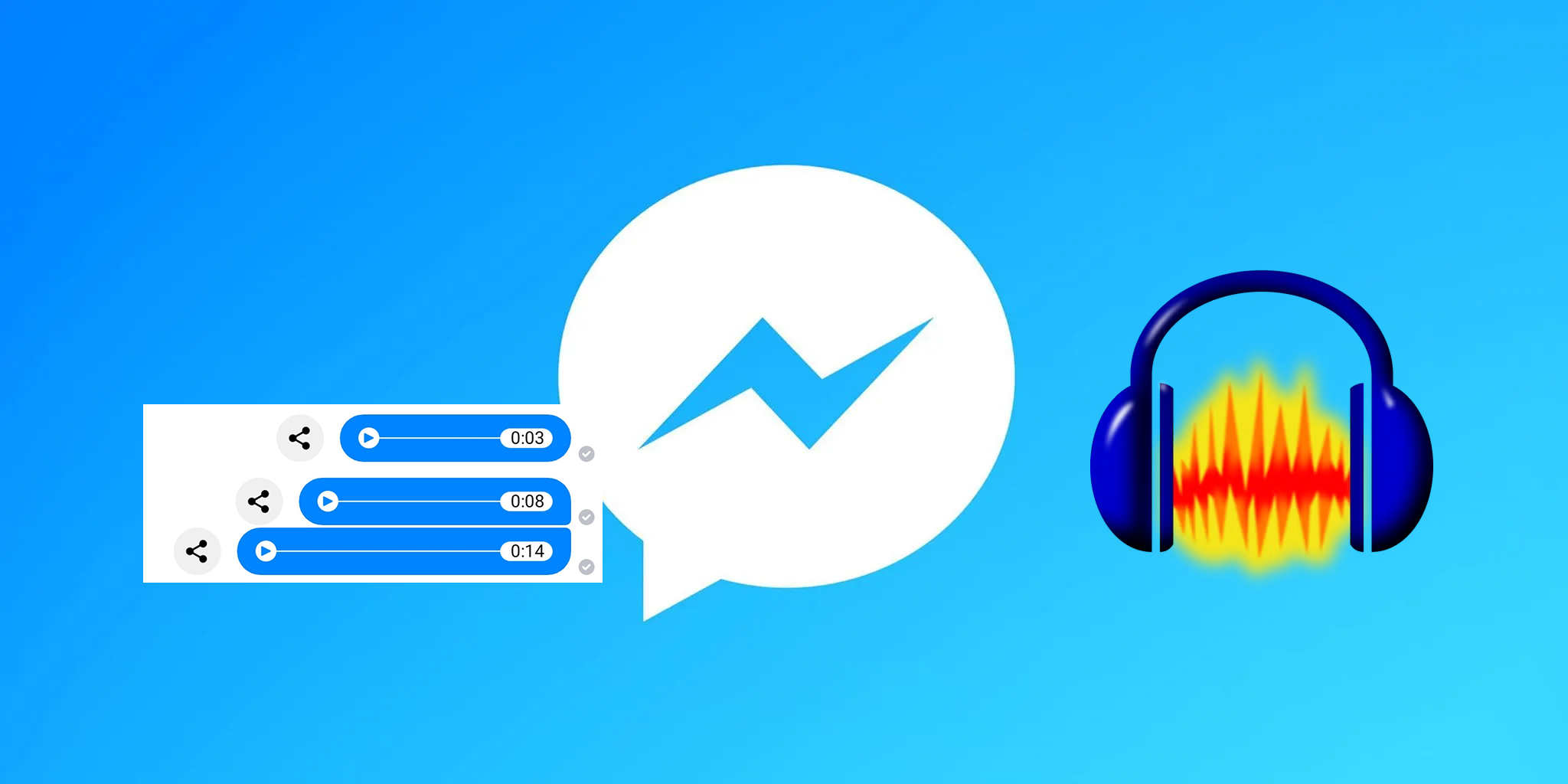 record audio sent in facebook messenger using audacity​