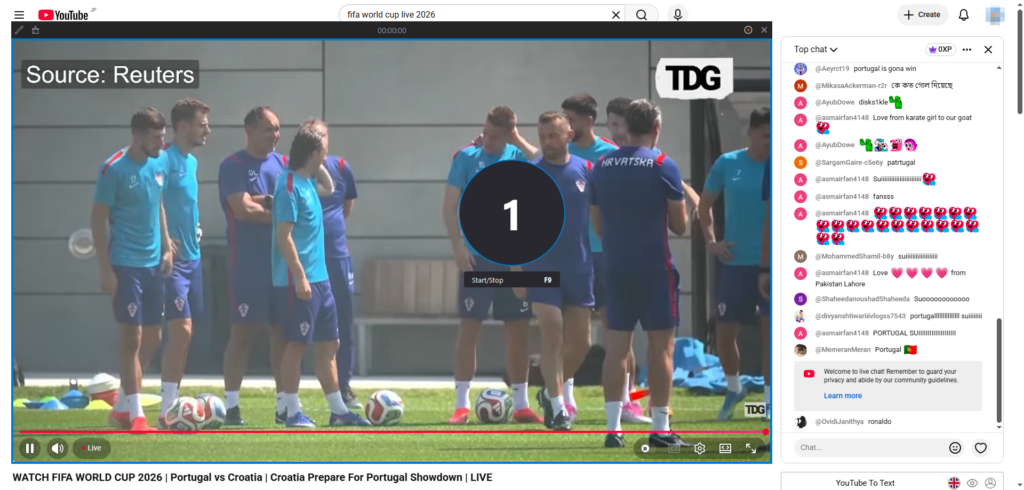 record fifa world cup live