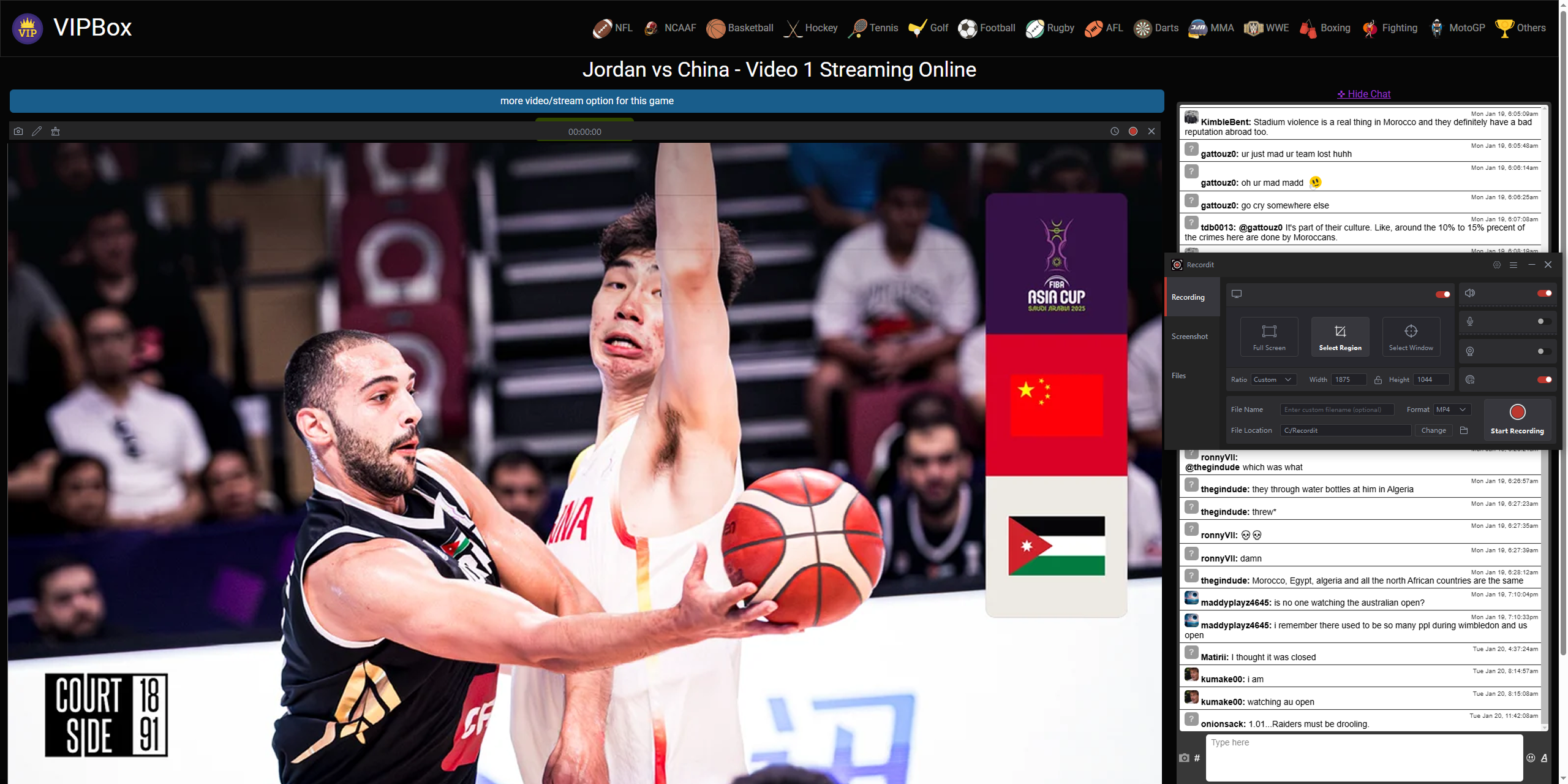 record vipbox with recordit