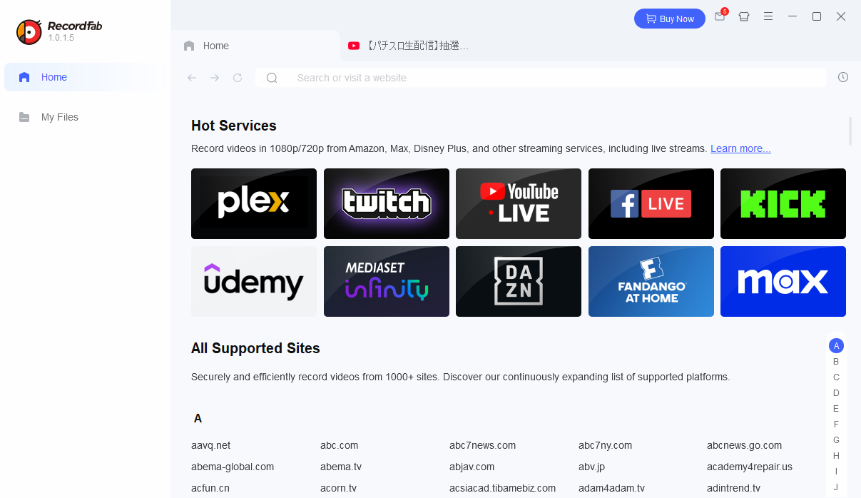 recordfab choose platform
