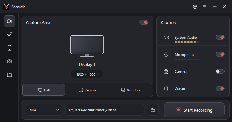 recordit 4 5 version interface