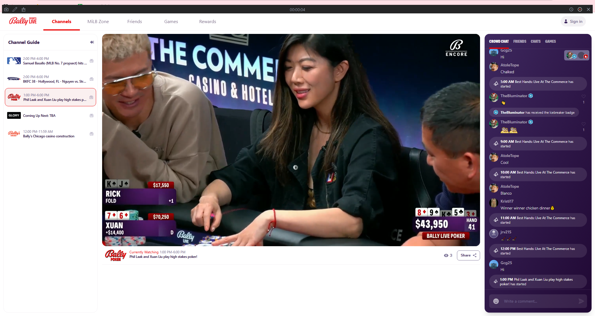 recordit record bally sports live