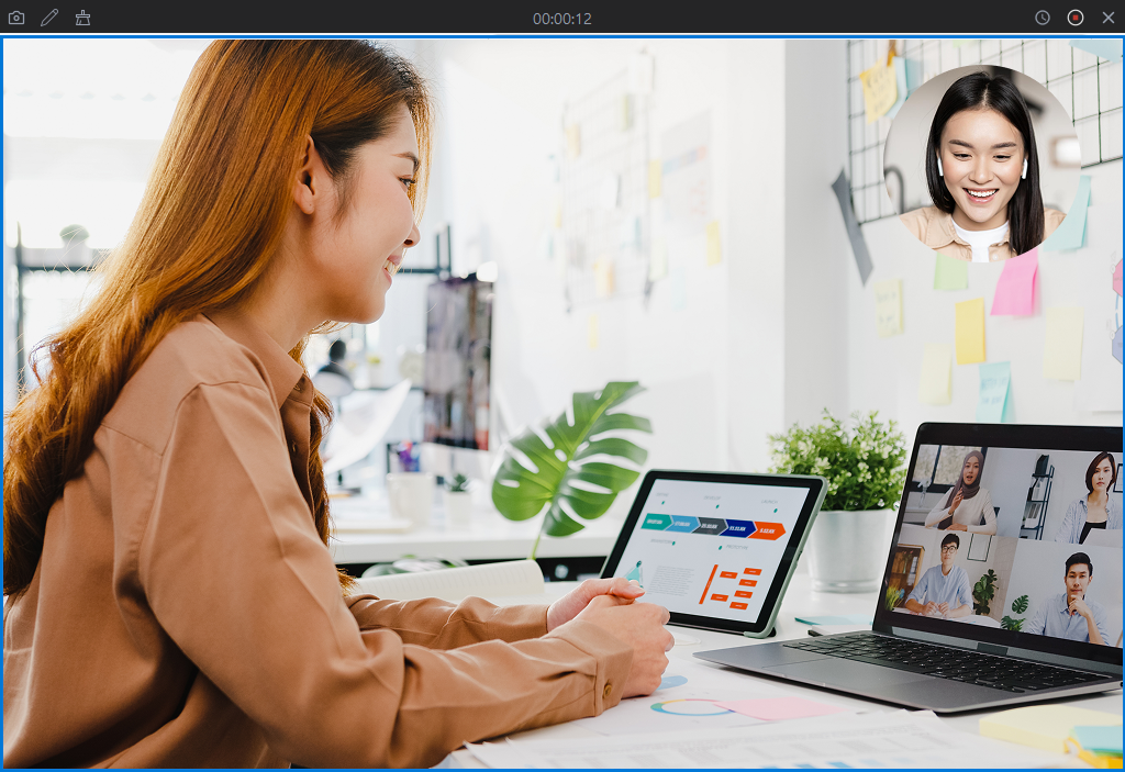 recordit record screen and webcam
