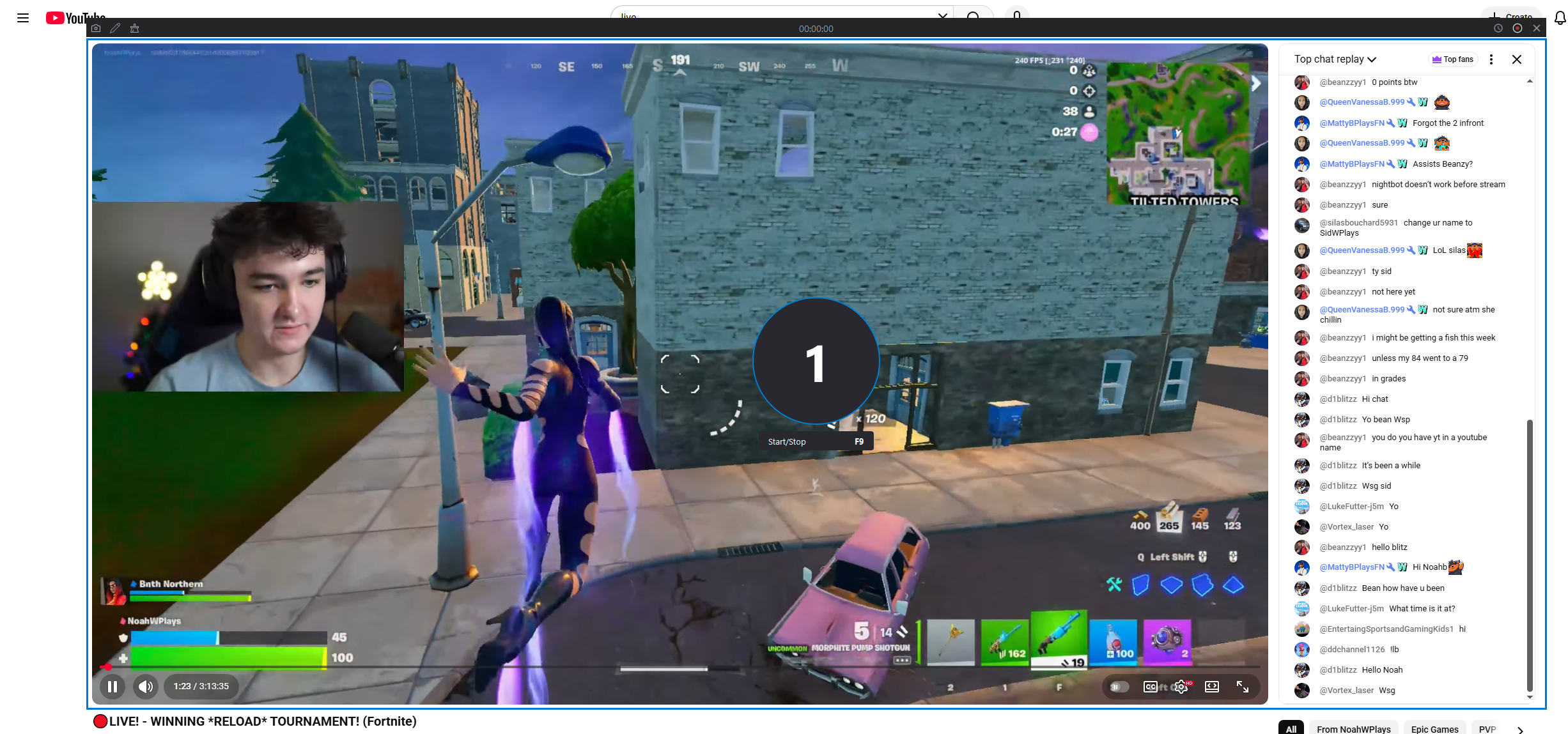 recordit record youtube live with chat