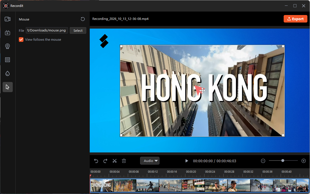 recordit version 4 5 add mouse effect image