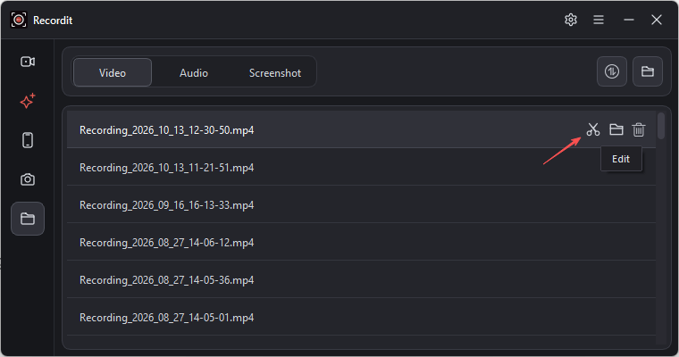 recordit version 4 5 open built in video editor