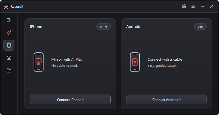 recordit version 4 5 record phone screen