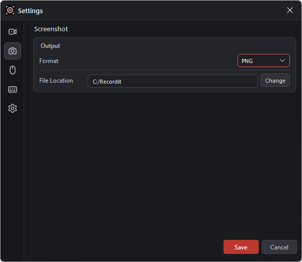 recordit version 4 5 screenshot settings