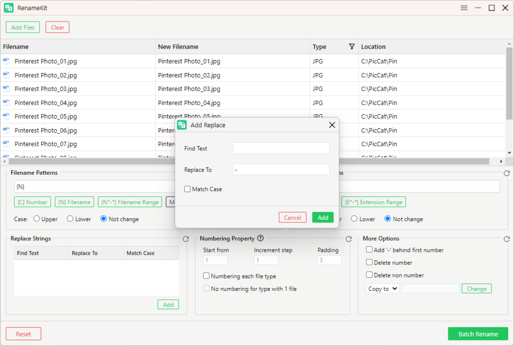 renamekit replace spaces