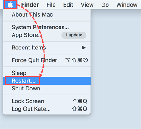 restart mac