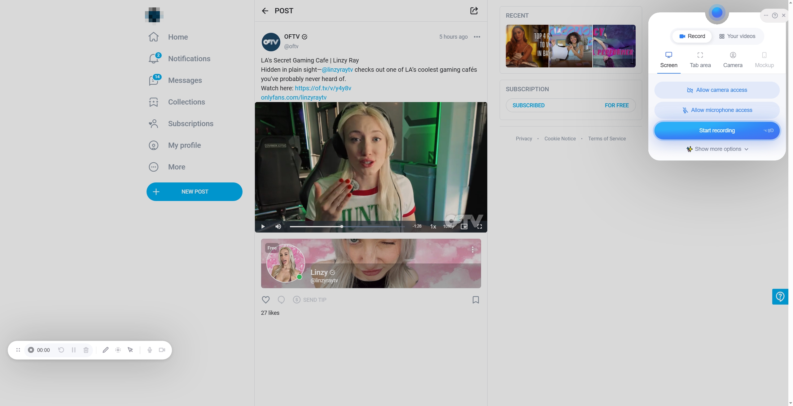 Screenity レコード OnlyFans スクリーン